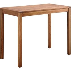 Walker Edison Outdoor 48" Counter Height Dining Table in Brown Acacia Wood