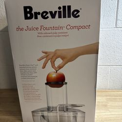 Breville Compact Juice Fountain Centrifugal Juicer BJE200REF- Silver