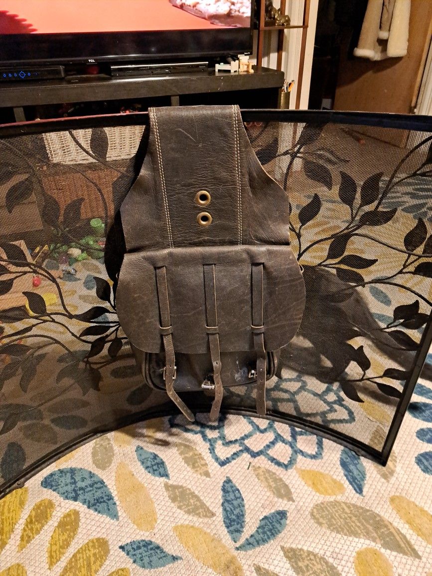Vintage Leather Saddle Bags