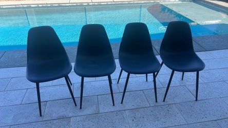 Set of 4 grey Modern Dining Chairs