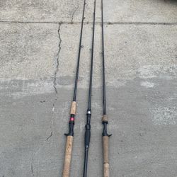 Used Rod Shimano Crucial 7’0” Shimano Sojourn 6’6” Berkley Lightning Rod 6’6”