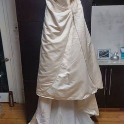 David's Bridal Wedding Dress NWT Gold Plus Size 22 W clothes


