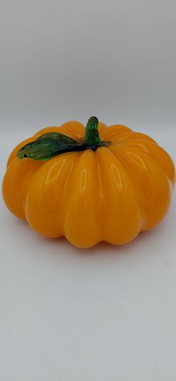Vintage Art Glass Pumpkin