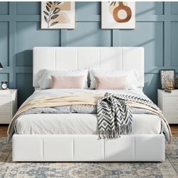 Queen Sized Bed Frame Pure White 