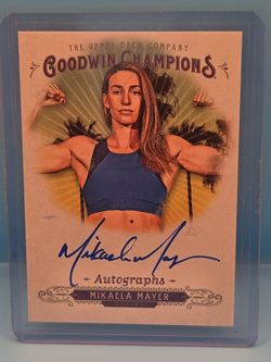 2018 Upper Deck Goodwin Champions - Autographs Mikaela Mayer Rc On Card Auto