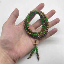 Long agarwood vintage necklace/multi-strand bracelet （smells good）
