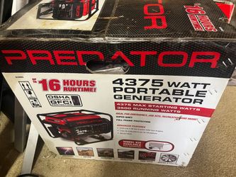 Portable Predator  generator 4375 watts