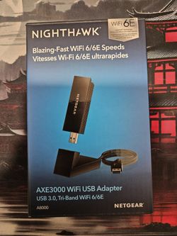 Netgear AXE3000 WiFi 6E Tri-Band USB Adapter