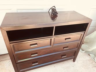Back to school sale Chest of drawers Dresser 4 drawers espresso finish 4 ft wide