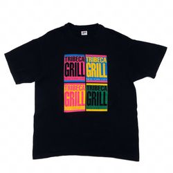 Vintage Single Stitch Tribeca Grill New York City Men’s XL Black TShirt