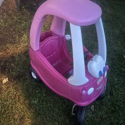 Little Tikes Pink Flinstone Car 