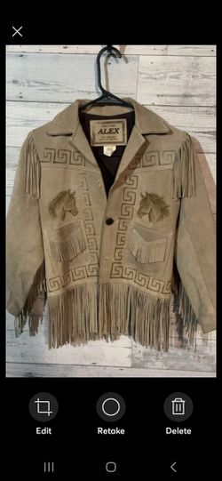 seude fringe ALEX Jacket with Equineseude fringe ALEX Jacket with Equine