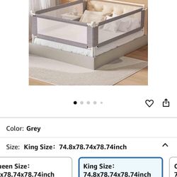 3-Piece King Size Bed Rail for Toddlers
