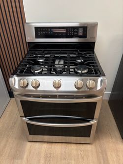 LG double oven gas stove