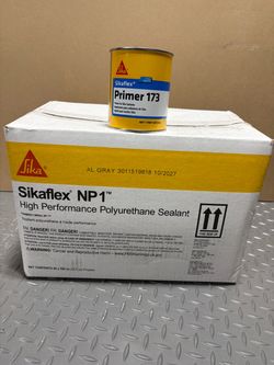 New Case 20 Sikaflex NP1 Aluminum Gray 20oz Polyurethane Sealant Exp 10/2027