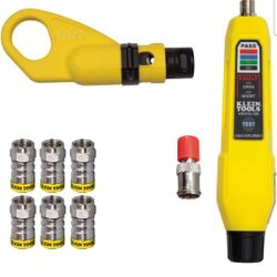 Klein Tools VDV002-820 Coax Push-On Connector VDV Kit, 