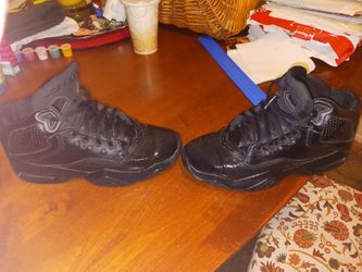 All Black Jordans Size 5 