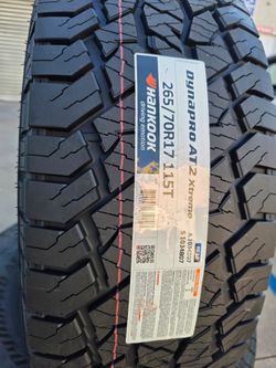 Hankook dyna pro XT Allterrain tires 265.70.17