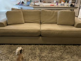 Huge, Comfy Linen colored Couch