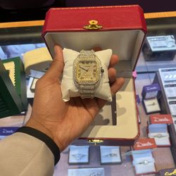 Gold and silver watch - statement piece