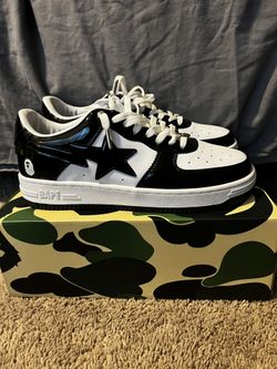 Bapestas Black/ White Size 9 & 10