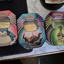 Pokemon Tins **includes Packs, Cards**