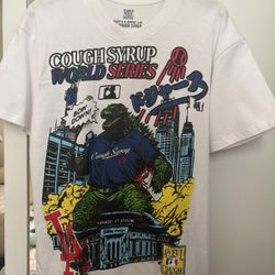 Awful Lot Of Cough Syrup Godzilla Tshirt