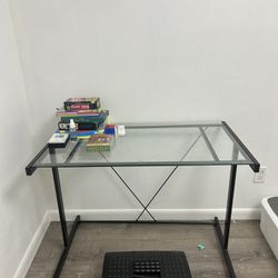 Small Student Desk Glass Top