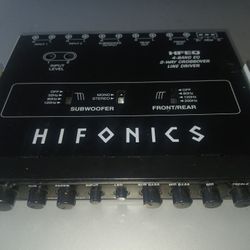 4-Band HF Series Half-DIN EQ Pre-Amp 9 Volt with Front/Rear Crossover