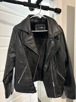 Fashion Nova Faux Leather Moto Jacket