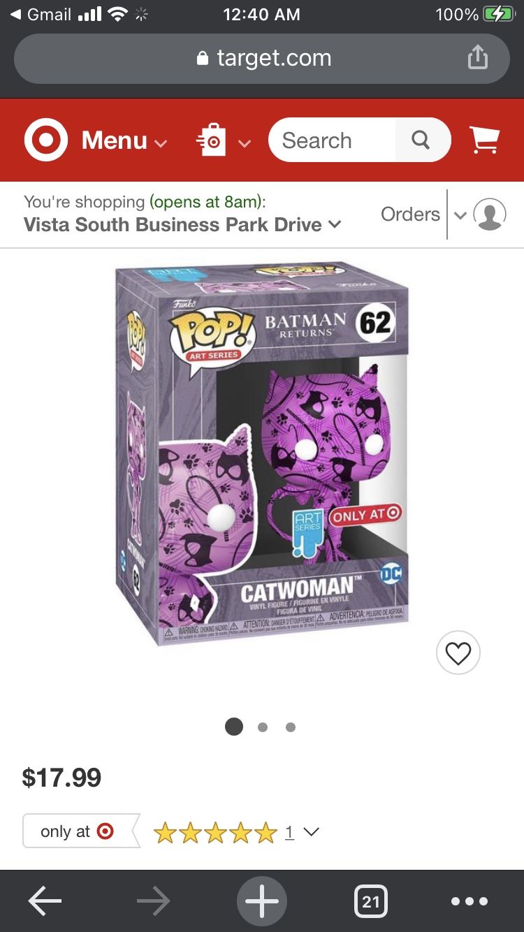 Pop  Batman Returns / Exclusive  Cat Women 