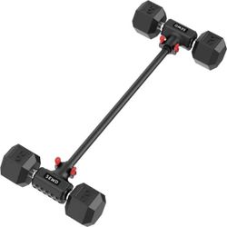 Dumbbell Converter Bar for Barbell Set Adjustable Weights up to 220LB Capacity Red - $69.00