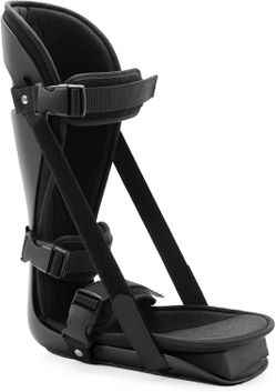 New Plantar Fasciitis Night Splint, Adjustable Foot Brace for Pain Relief, Achilles Tendonitis Night Splint(Black Shell and Black lining S/m