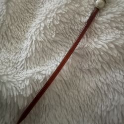EUC Vintage Celluloid Faux Pearl & Rhinestone Hair Stick, 1940s