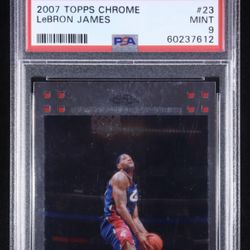 LeBron James 2007-08 Topps Chrome #23 (PSA 9)