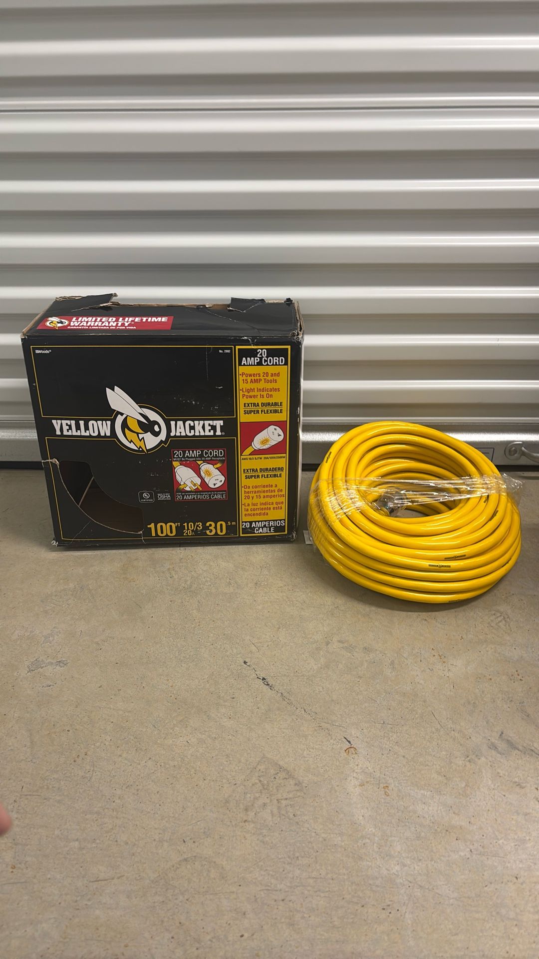 Yellow Jockey Power Cord