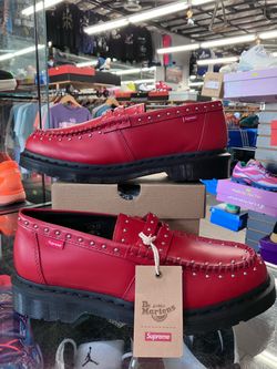 Dr. Martens Studded Penton Loafer Supreme Red