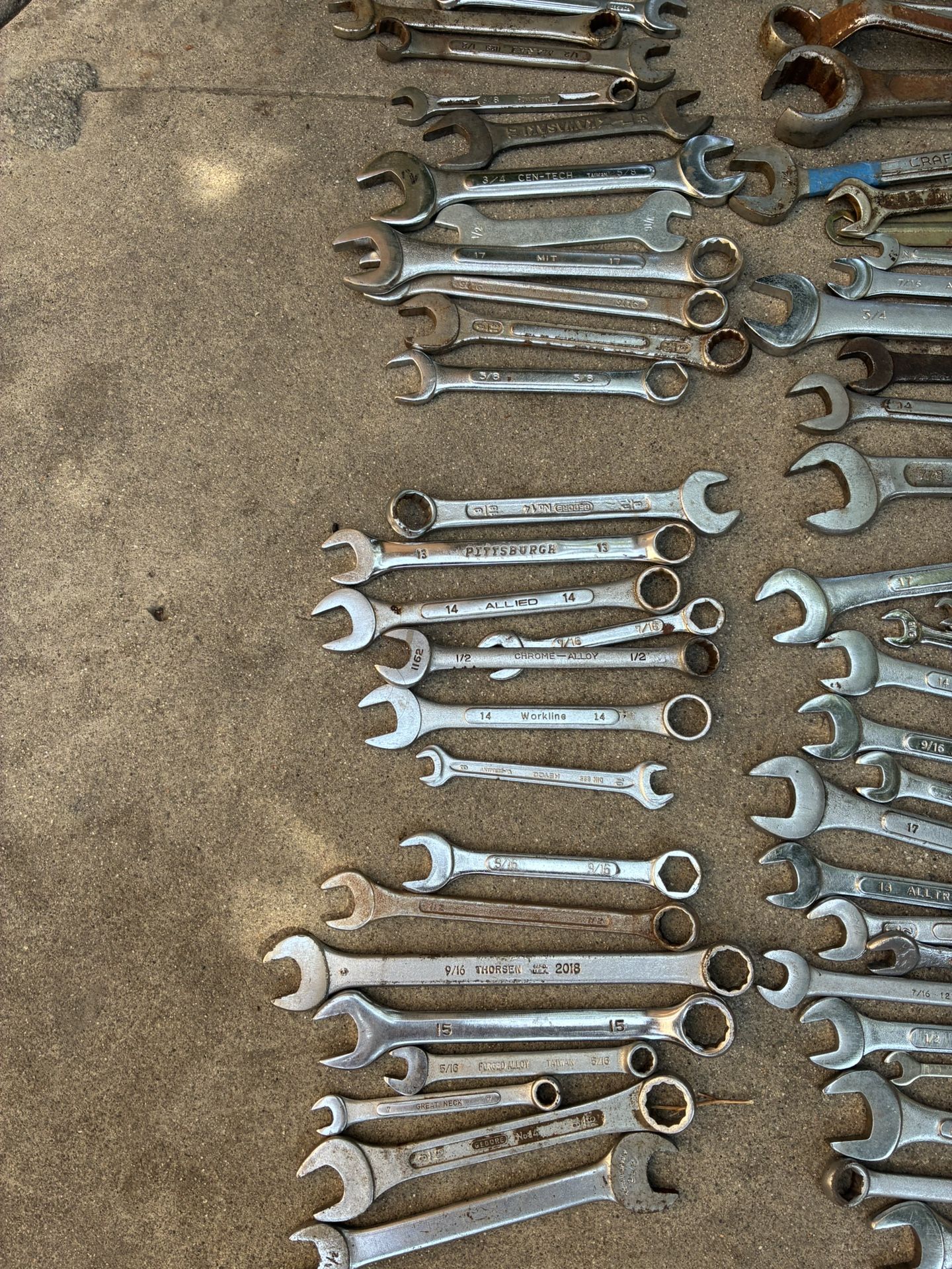 Wrenches, Different Sizes & Brands. Approximately 78 Pieces, Sold All Together.