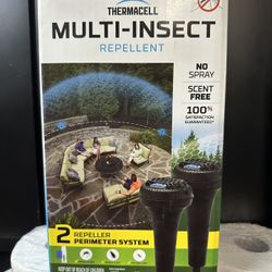 Thermacell Multi-Insect Outdoor Perimeter Repeller System 15 ft. Coverage and Deet Free (Pack of 2)