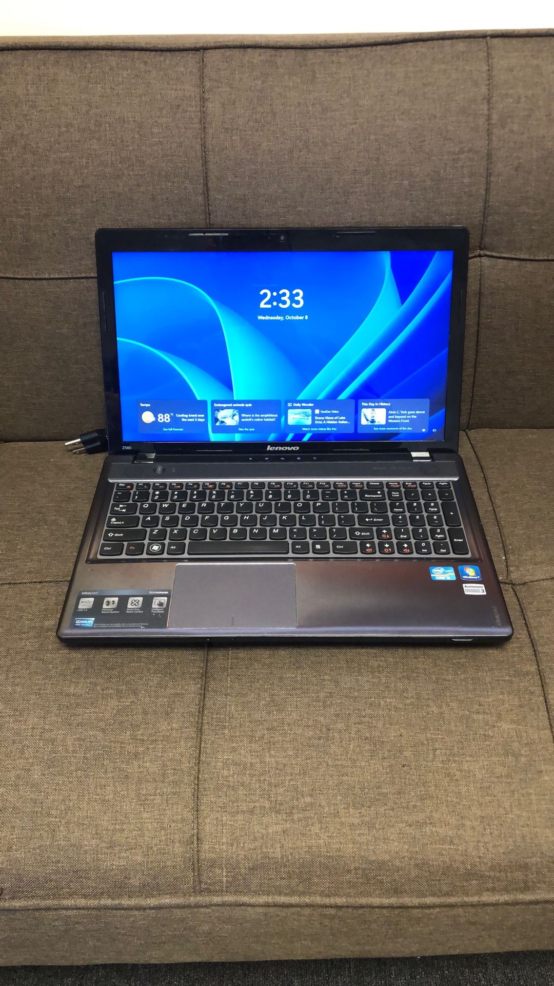 #3 Lenovo Ideapad Z580 I5-3210m 8gb Ram New 240gb Ssd Fresh Install Win10 30 Day Warranty!!