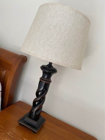 Beautiful 2000’s Oak Wood Lamp