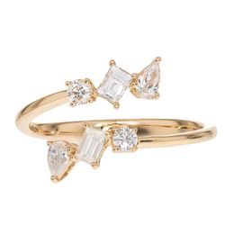 18K YELLOW GOLD  DIAMOND RING