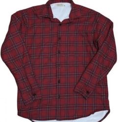 Magee Plaid Shirt Jacket Size M Made in Ireland DONEGAL PURE IRISH