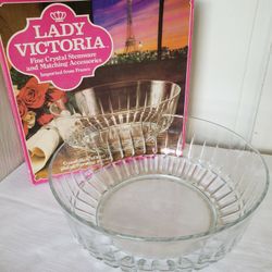 10” Fine Crystal Salad/Serving Bowl