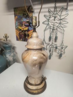 Vintage marble lamp