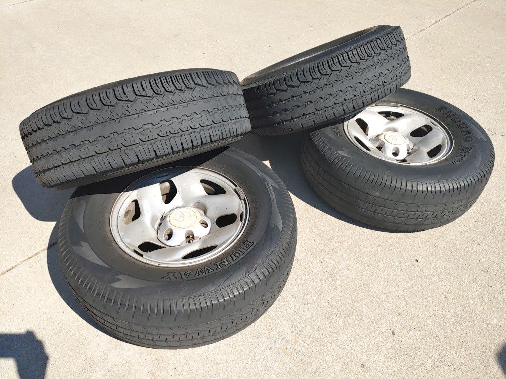 Two Michelin Tires, Two Enduro tires