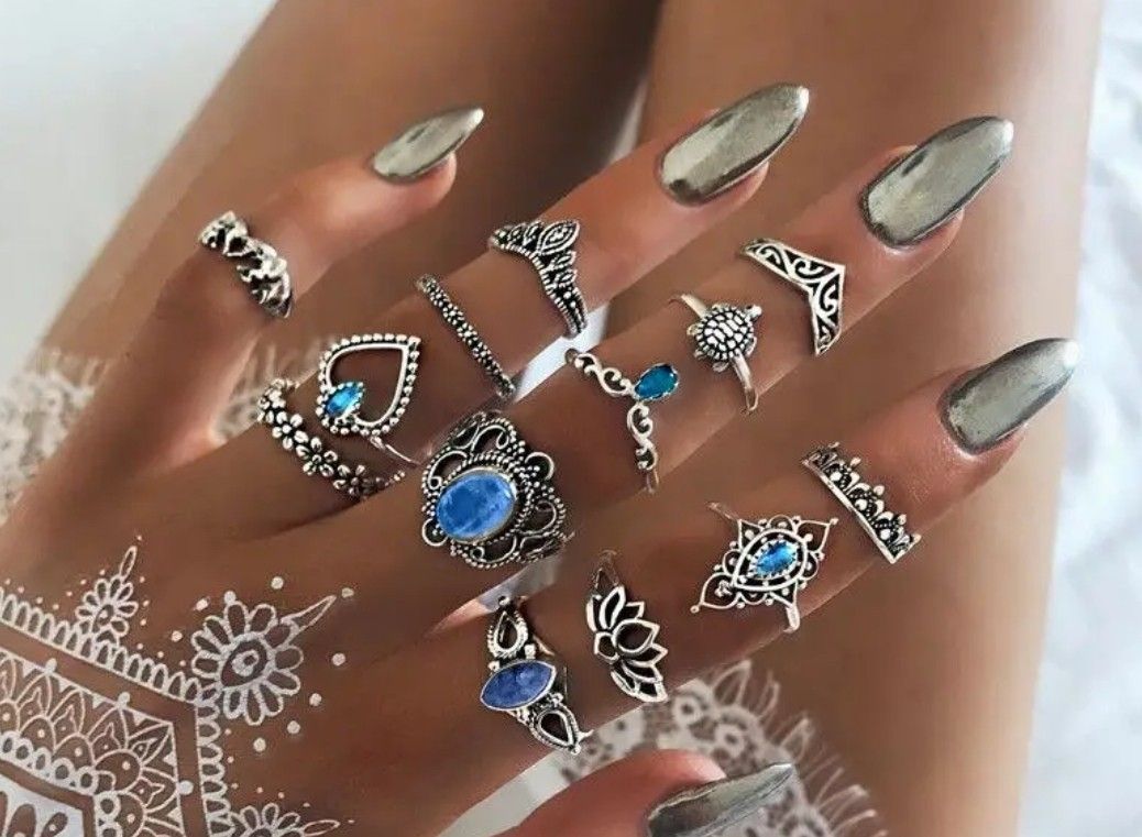 Boho Ring Set