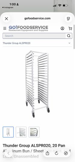 20 tier sheet pan rack