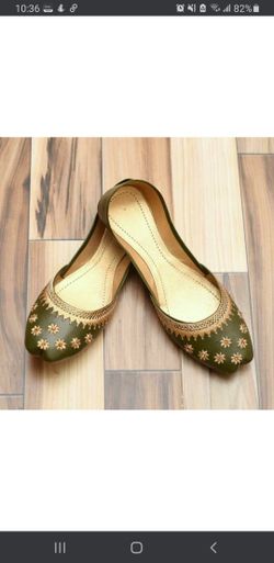 Olive Green Khussa(shoe)