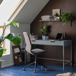 IKEA Alex Desk - Gray/Turquoise 